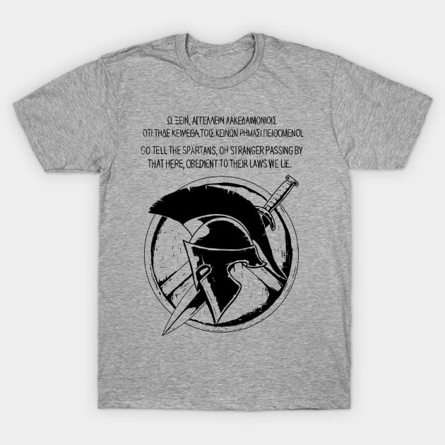 Spartan T-Shirt by Hellustrations